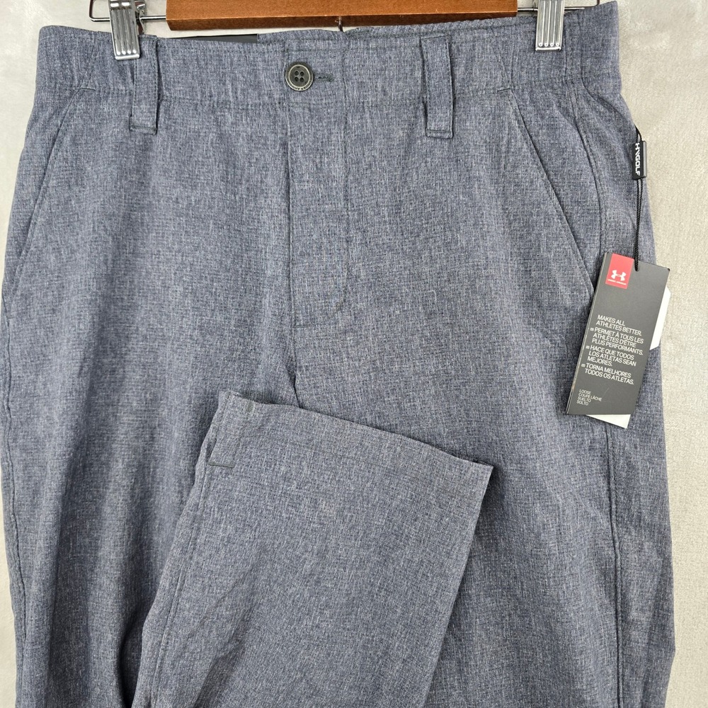 Under Armour Golf Pants Mens 30x36 Gray Straight Leg Performance lightweight